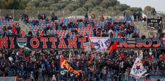 Verso Cosenza-Como: discreta la prevendita dei biglietti Tifosi del Cosenza curva nord (foto Farina)