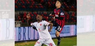 Cosenza, centrocampista cercasi: piace Kouan del Perugia Christian Kouan in Cosenza-Perugia 21-22 (foto Francesco Farina)