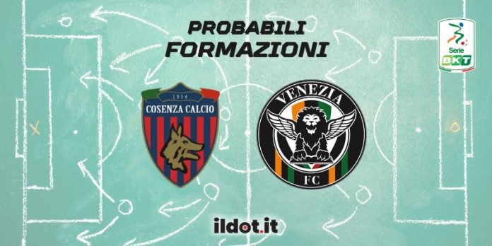 Probabili formazioni Cosenza-Venezia