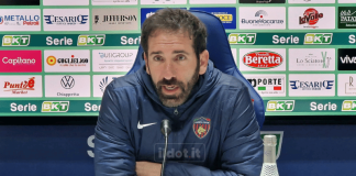 Cosenza, ora è anche ufficiale: esonerato il tecnico Fabio Caserta Fabio Caserta (foto Farina)