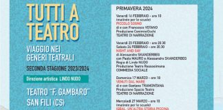 Teatro Rossosimona, riparte la seconda stagione a San Fili