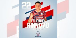Felipinho fino al 2025! La Pirossigeno Cosenza annuncia il rinnovo