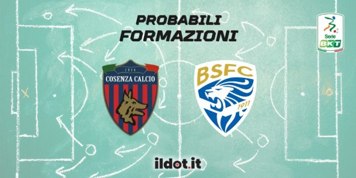 Probabili formazioni Cosenza-Brescia