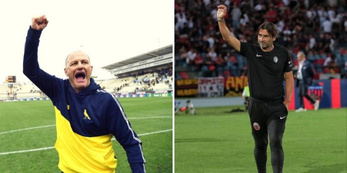 Bisoli (foto pagina Facebook Modena FC); Viali (foto Mannarino)