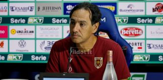 Nesta in conferenza: “Partita da uomini veri, dobbiamo vincere” Il tecnico della Reggiana, Alessandro Nesta (foto Francesco Farina)