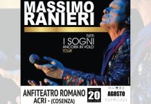 Massimo Ranieri torna in Calabria, il 20 agosto farà tappa ad Acri
