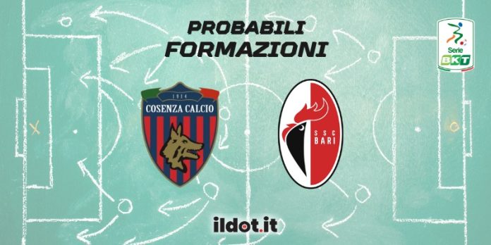Probabili formazioni Cosenza-Bari