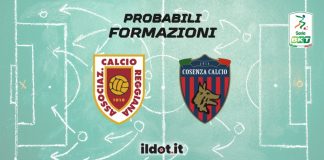 Reggiana-Cosenza: le probabili formazioni in campo Probabili formazioni Reggiana-Cosenza