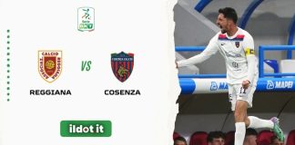 Cosenza da sballo: poker alla Reggiana e salvezza più vicina Reggiana-Cosenza (foto pagina Facebook Cosenza Calcio)