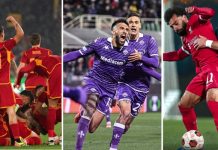 Europa e Conference League: gioia Roma, Atalanta e Fiorentina; Milan fuori Tre italiane nelle semifinali delle coppe europee (foto AS Roma, ACF Fiorentina e Atalanta Bergamasca Calcio)