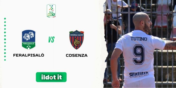 Tutino al 13° gol stagionale (foto pagina Facebook Cosenza Calcio)