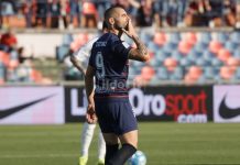Crescono le possibilità che Tutino rimanga a Cosenza Tutino autore dell'1-1 in Cosenza-Palermo (foto Francesco Farina)