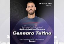 Cosenza, domani il conferimento del sigillo della città a Tutino