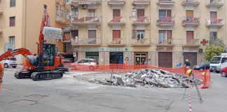 Cosenza, iniziato lo smantellamento della rotatoria di viale della Repubblica
