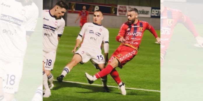 Esposito realizza il gol dell'1-0 (foto pagina Facebook AZ Picerno)