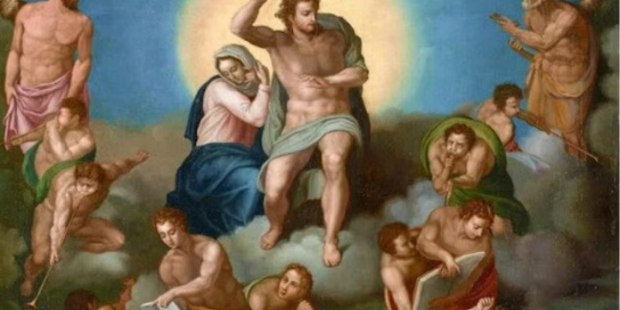 Michelangelo, rivede la luce un "Giudizio Universale" olio su tela
