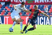 Rocambolesca l’ultima retrocessione in Serie B Un momento di Cosenza-Frosinone nella Serie B '22-'23 (foto Mannarino)