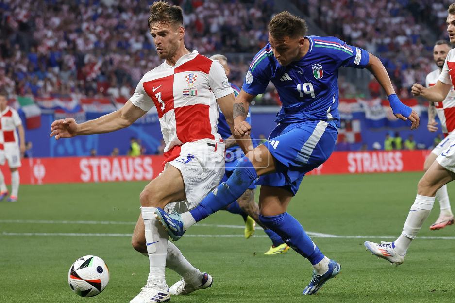 Croazia-Italia 1-1: Retegui ci prova (foto Francesco Farina)