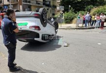 Cosenza, brutto incidente nei pressi di Piazza Zumbini: due auto si scontrano Incidente a Piazza Zumbini Cosenza