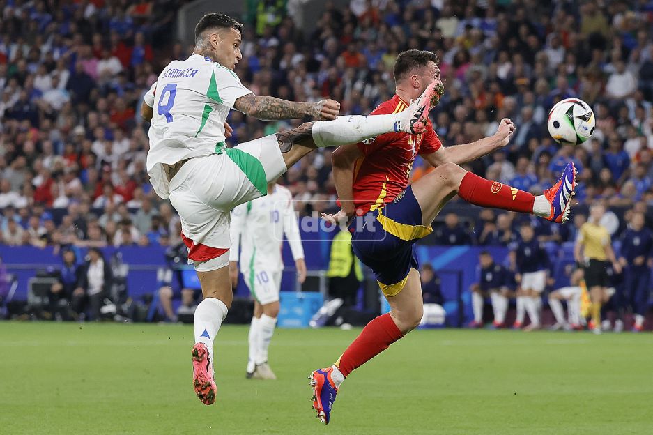 Scamacca durante il match, negativa la sua prestazione (foto Francesco Farina)