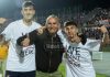 Riparte da Latina Sergio Mezzina, il dirigente che ha tenuto in piedi tra mille difficoltà il vivaio del Cosenza Sergio Mezzina con Zilli e Florenzi (foto Francesco Farina)