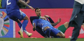 Zaccagni all’ultimo respiro! Italia agli ottavi di Euro 2024 Zaccagni gol a tempo praticamente scaduto (foto Francesco Farina)