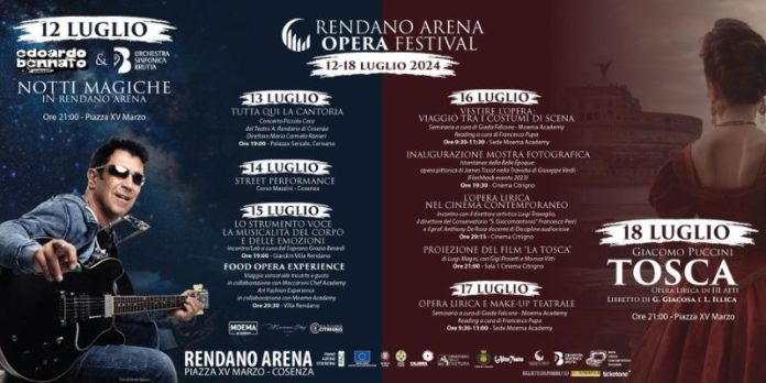 Al via la prima edizione di Rendano Arena Opera Festival