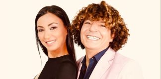 Il make-up artist delle dive Salvatore Garbato in giuria a Miss Italia Calabria Salvatore Garbato con Linda Suriano (foto Francesco Farina)