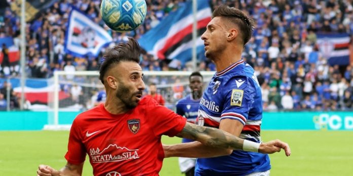 Antonio Barreca durante Samp-Cosenza della scorsa stagione (foto Mannarino)