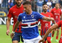 Il Cosenza prova a chiudere per Barreca. Piace Palumbo Antonio Barreca in Samp-Cosenza 23-24 (foto Mannarino)
