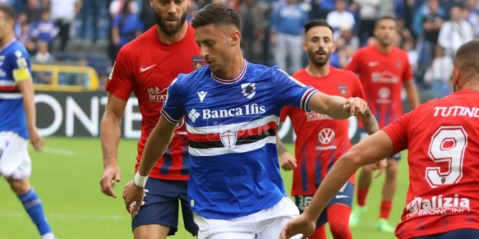 Antonio Barreca in Samp-Cosenza 23-24 (foto Mannarino)