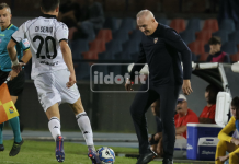 Cosenza-Spezia, Alvini: “Punto pesante in una partita non bellissima” Massimiliano Alvini in Cosenza-Spezia (foto Francesco Farina)