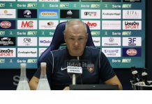 Alvini: “Bari forte ed esperto. Recuperati Ciervo e Fumagalli” Alvini in conferenza stampa (foto Francesco Farina)