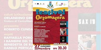 Castrolibero (CS), Festival di Orto Matera: venerdì 27 settembre la seconda edizione