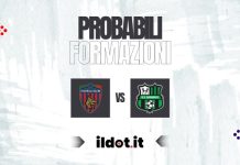 Cosenza-Sassuolo: le probabili formazioni in campo Probabili formazioni Cosenza-Sassuolo