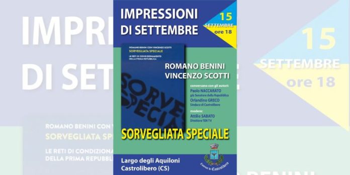 Sorveglianza speciale a Castrolibero presentazione del libro sulle vicende della Prima Repubblica