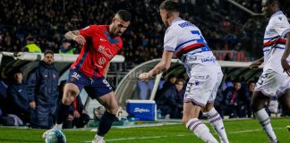 Al 1° minuto di Sampdoria-Cosenza scatterà il riscatto di Tutino Tutino in Cosenza-Sampdoria della passata stagione (foto Francesco Farina)
