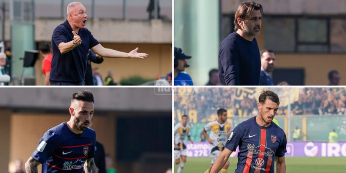 Alcuni ex di Reggiana-Cosenza (foto Francesco Farina)