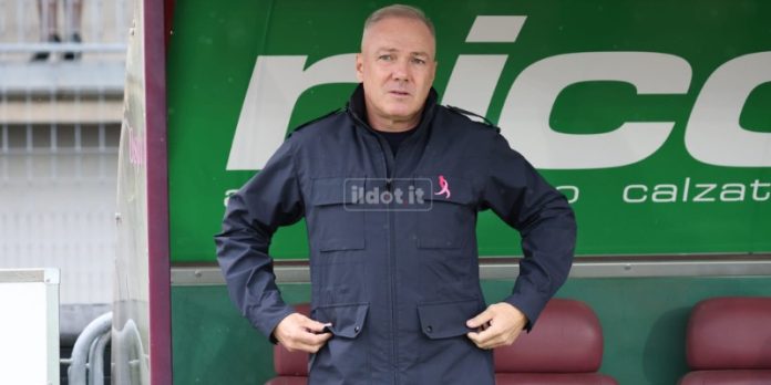 Alvini nel post gara di Cittadella-Cosenza (foto Francesco Grazioli)