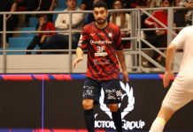 Futsal, Serie A: la Pirossigeno Cosenza cede alla Roma, 3-6 il finale Cabeça, autore di una doppietta contro la Roma (foto Michele De Marco)