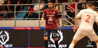 Futsal, Serie A: la Pirossigeno Cosenza cede alla Roma, 3-6 il finale Cabeça, autore di una doppietta contro la Roma (foto Michele De Marco)