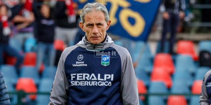 Zaffaroni al "Marulla" con la Feralpisalò nella scorsa stagione (foto Francesco Farina)