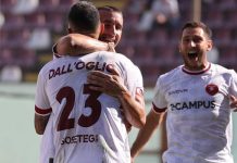Serie D: la Scafatese consolida la vetta, la Reggina vince col Licata Esultanza amaranto (foto Lillo D'Ascola per Reggina 1914)
