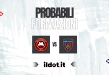 Cittadella-Cosenza: le probabili formazioni in campo Probabili formazioni Cittadella-Cosenza