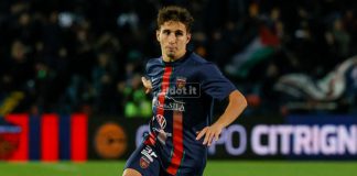 Cosenza-Modena 1-1: le pagelle dei rossoblù Aldo Florenzi, ancora una volta fra i migliori del Cosenza (foto Francesco Farina)