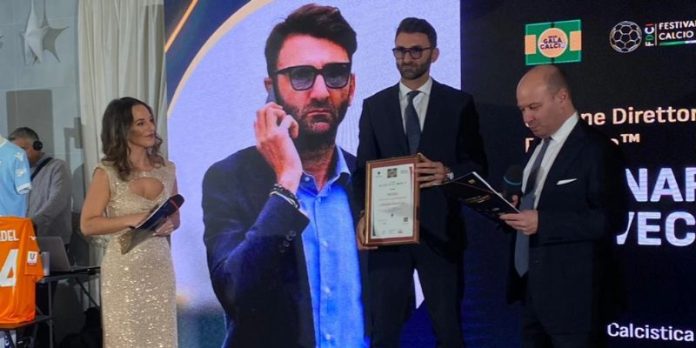 Gran Galà del Calcio, Delvecchio vince premio come miglior giovane DS