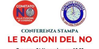 Le Ragioni del No alla Fusione di Cosenza, Rende e Castrolibero: martedì 26 novembre la conferenza stampa