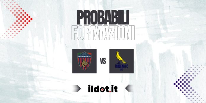 Probabili formazioni Cosenza-Modena