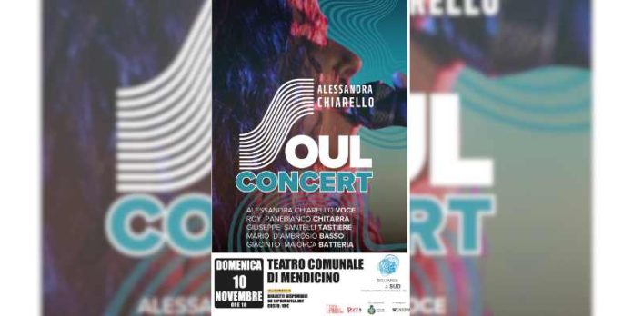 VII edizione Sguardi a Sud il 10 novembre, a Mendicino, Alessandra Chiarello Soul Concert
