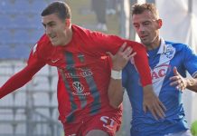 Brescia-Cosenza 2-3: le pagelle dei rossoblù Zilli al primo gol in rossoblù quest'anno (foto pagina FB Cosenza Calcio)